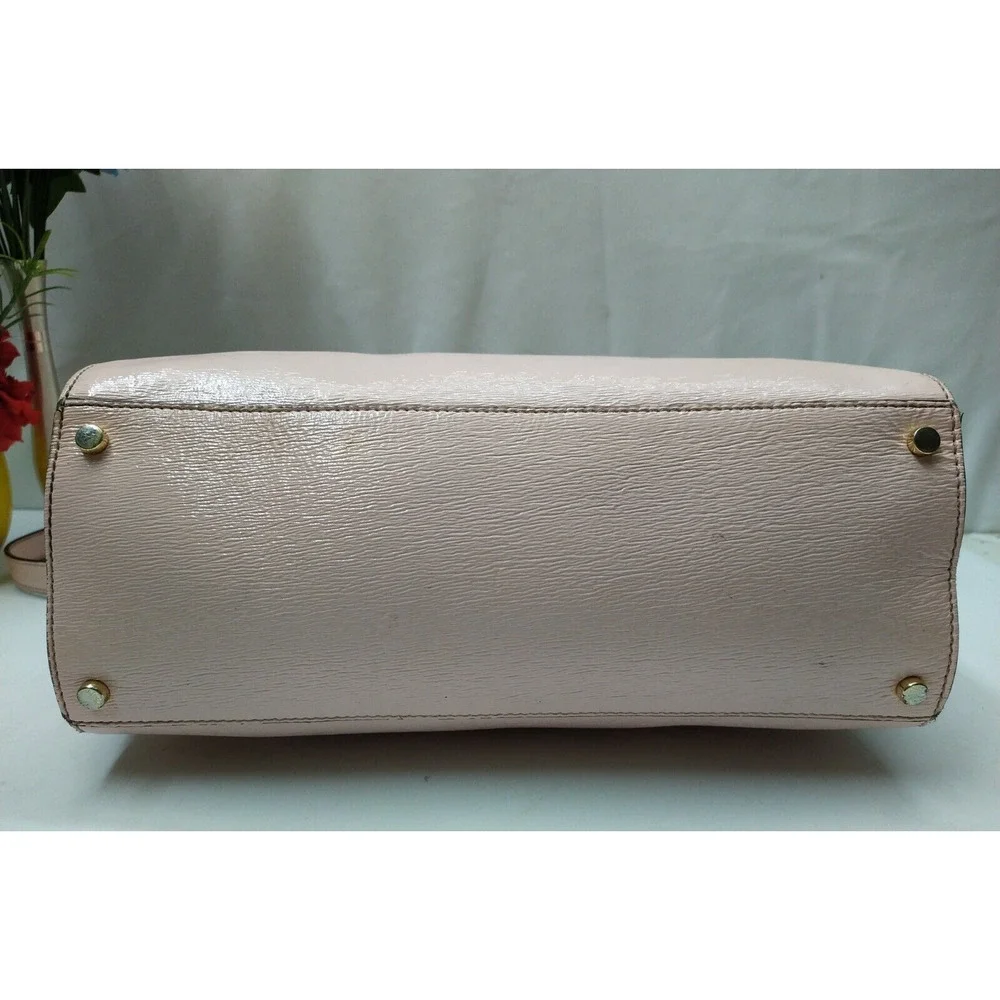 Kate Spade Court Jeanne Beacon Pink Leather Double Handles Satchel Bag